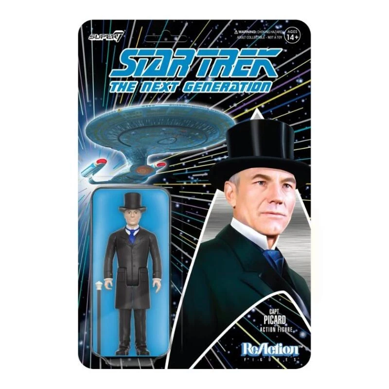 SUPER7 Star Trek: The Next Generation ReAction Action Figure Wave 3 - Victorian Jean-Luc Picard