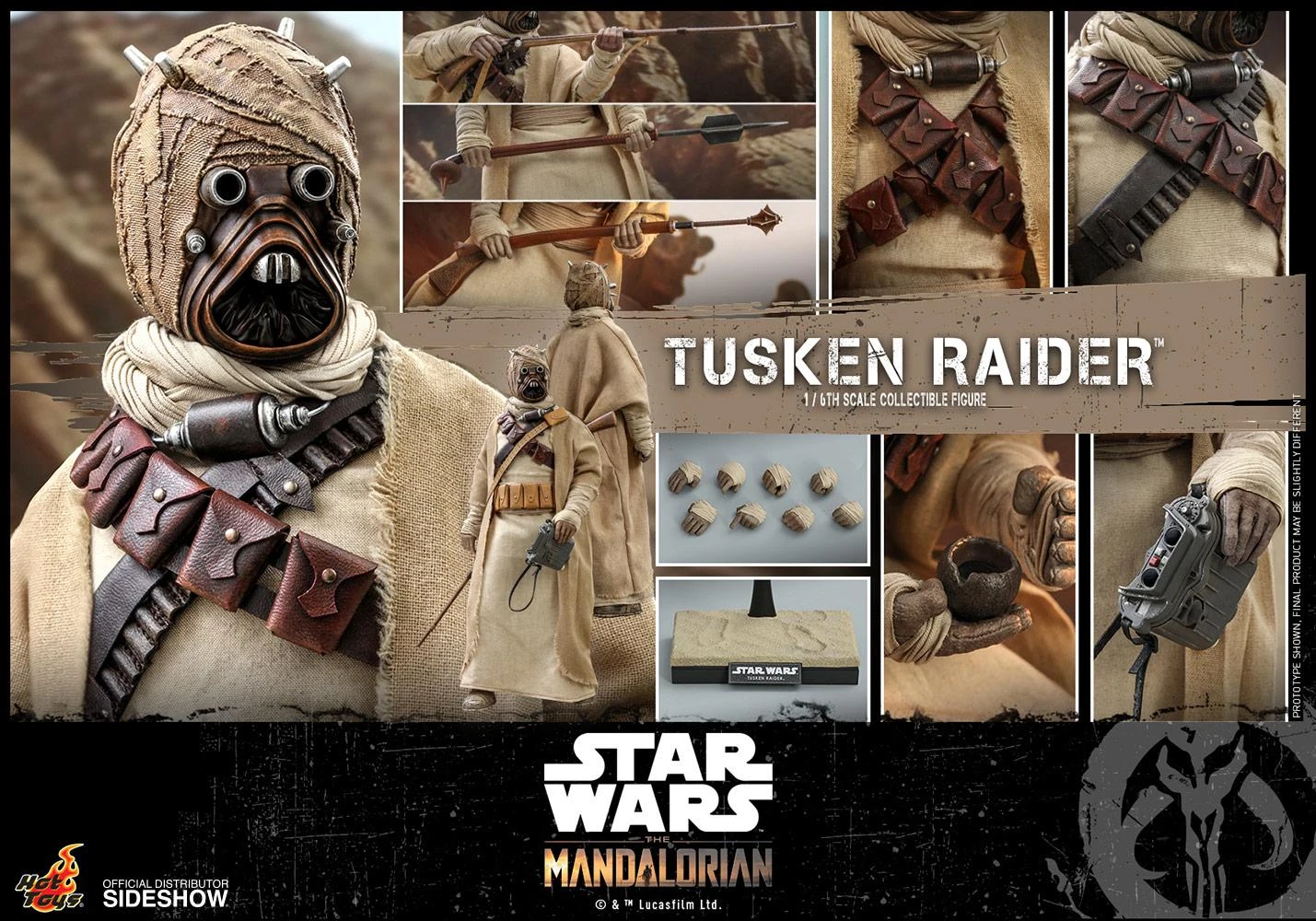 Tusken Raider (The Mandalorian) - Star Wars Hot Toys Collectibles 1/6 Scale Action Figure - Image 6