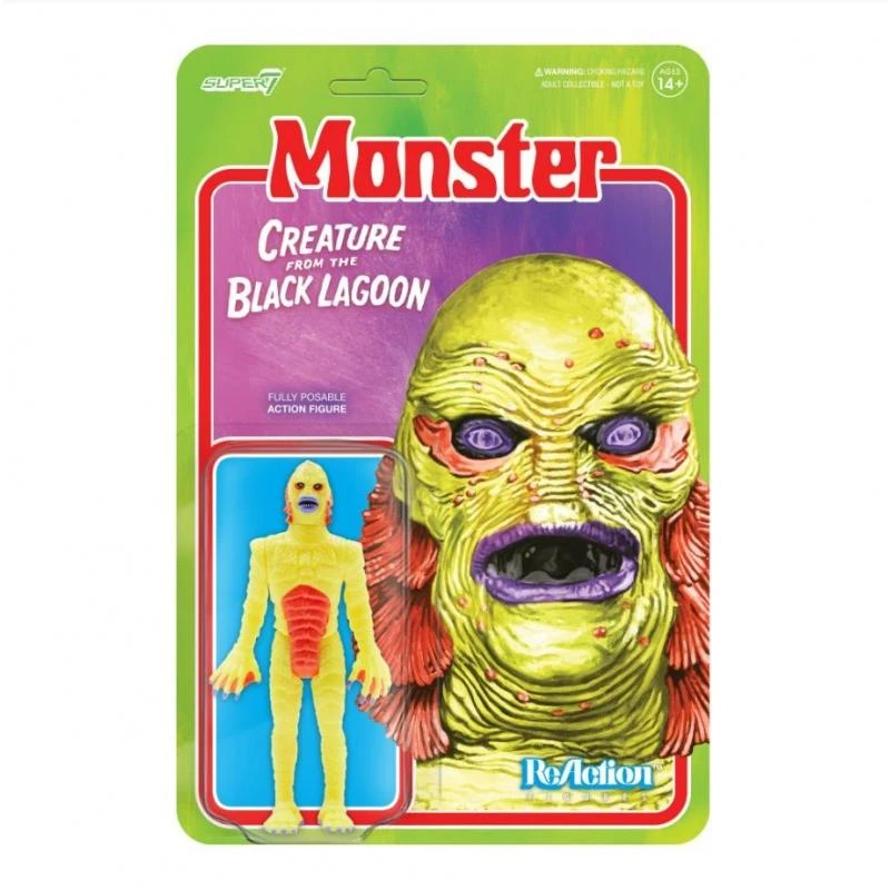 SUPER7 Universal Monsters ReAction Action Figure - Creature From The Black Lagoon (Costume Colours)